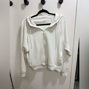 Old Navy - Dynamic Fleece White Activewear Hoodie